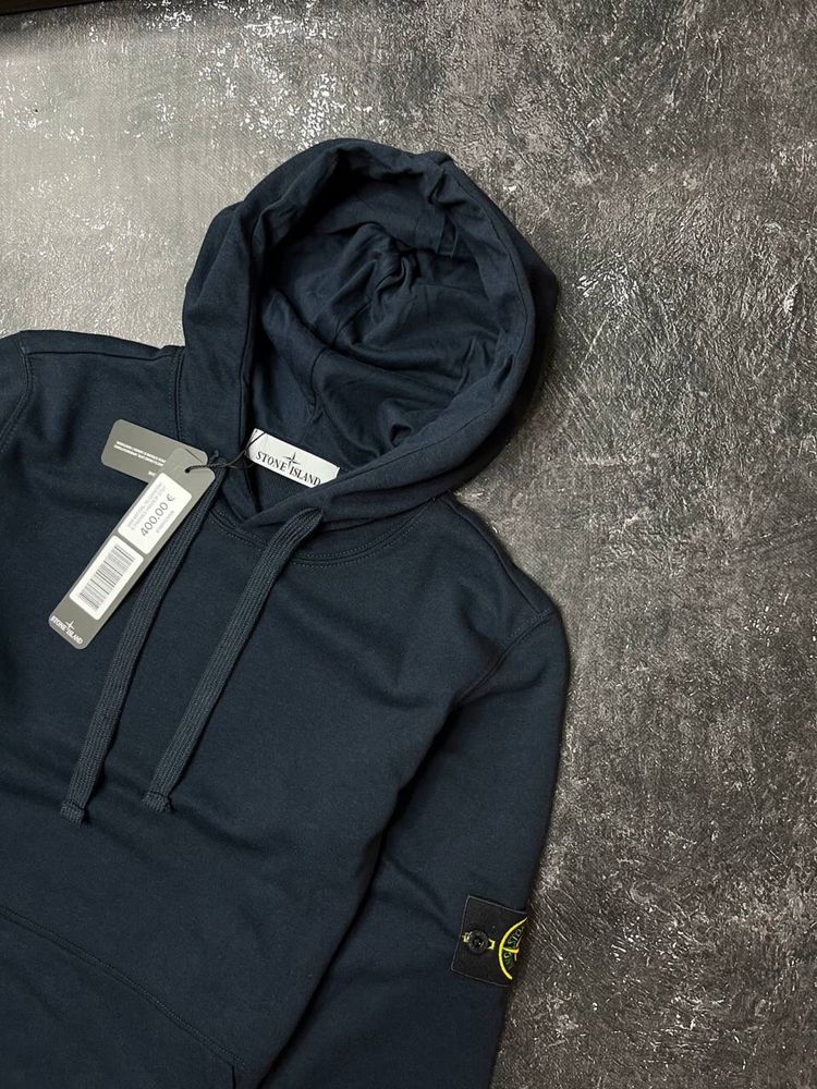 Hoodie stone island dark-blue / худі стонік темно-синій