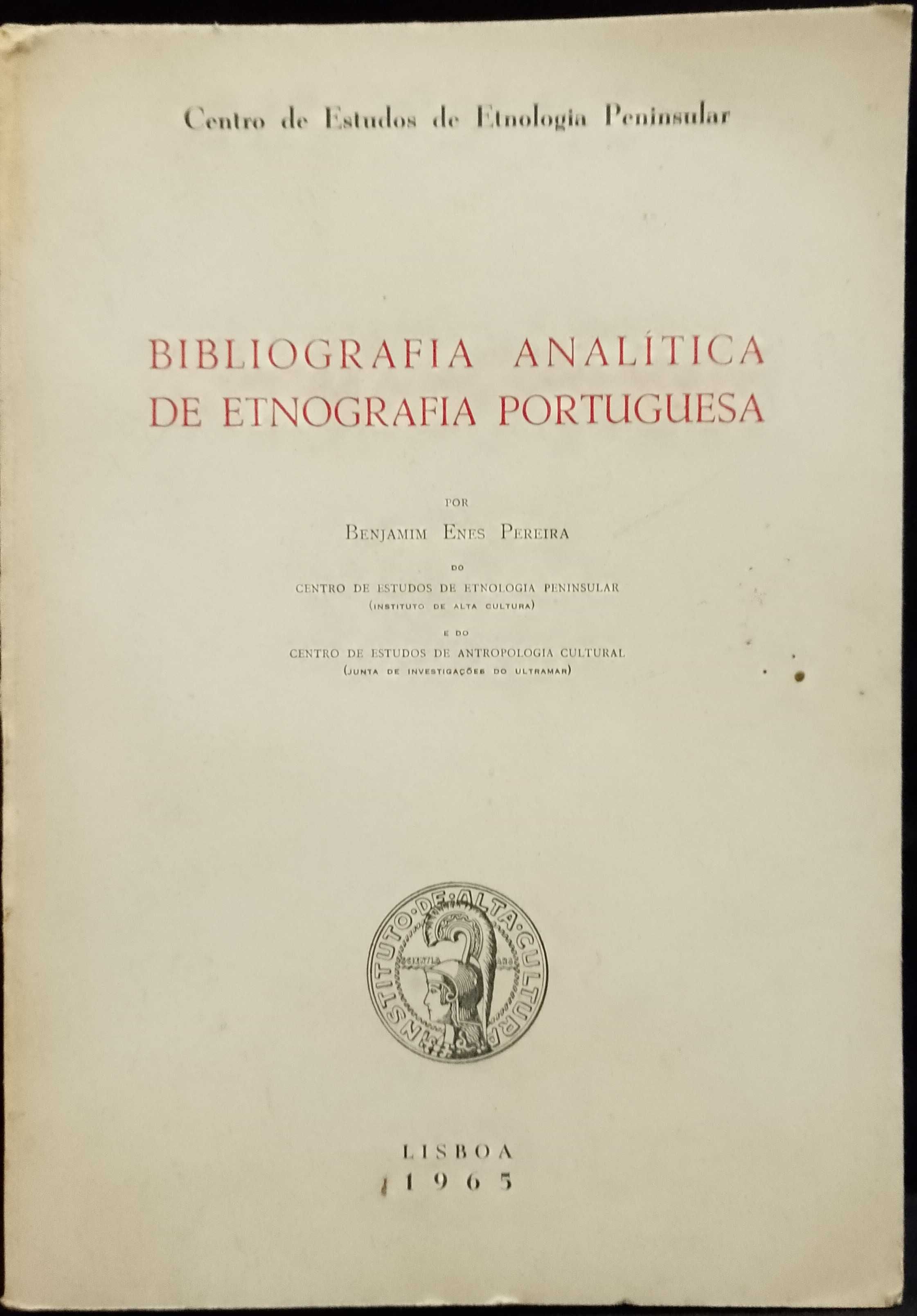 Bibliografia Analítica de Etnografia Portuguesa 1965