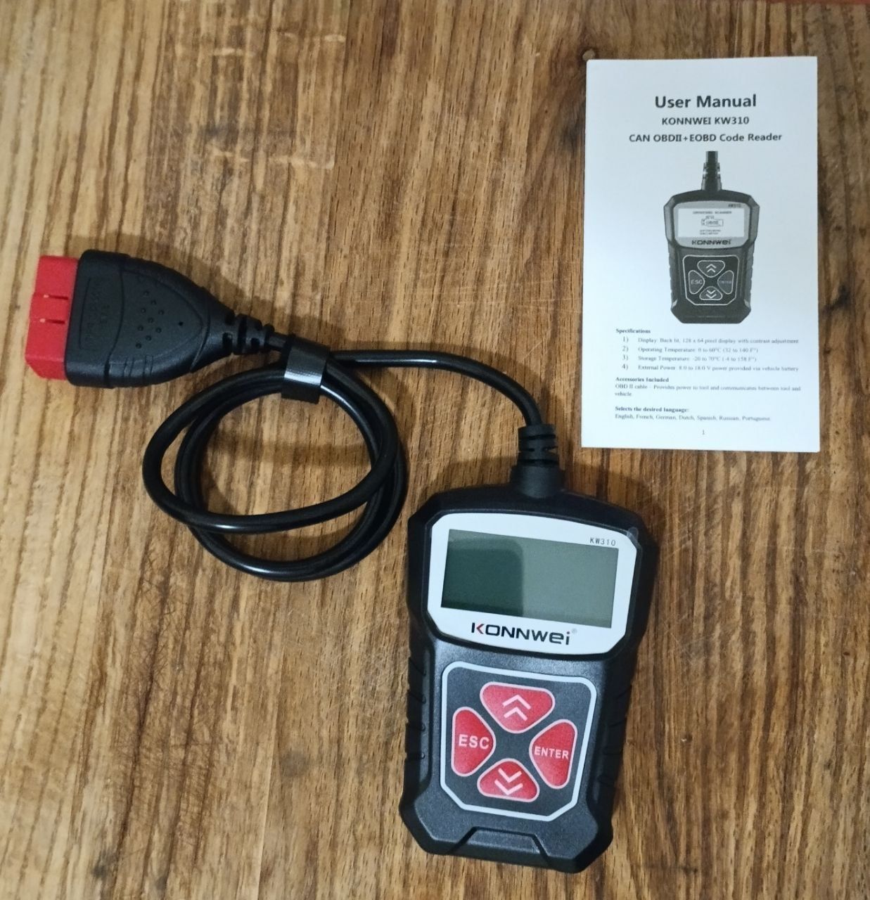 Автосканер Konnwei KW310 OBDII + EOBD CODE READER