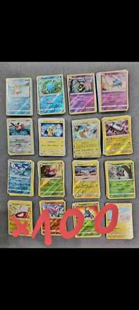 Zestaw 100 oryginalnych kart Pokemon BUL każda inna