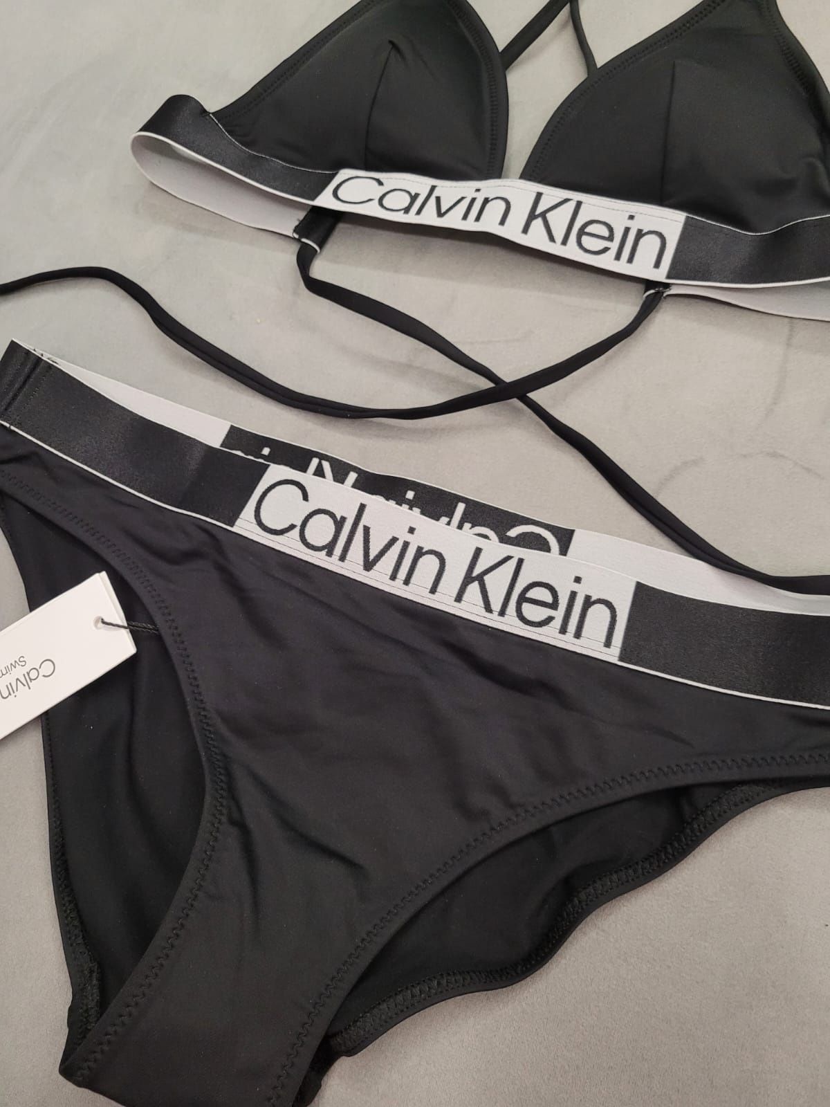 Nowy oryginalny dwuczęściowy strój kąpielowy Calvin Klein