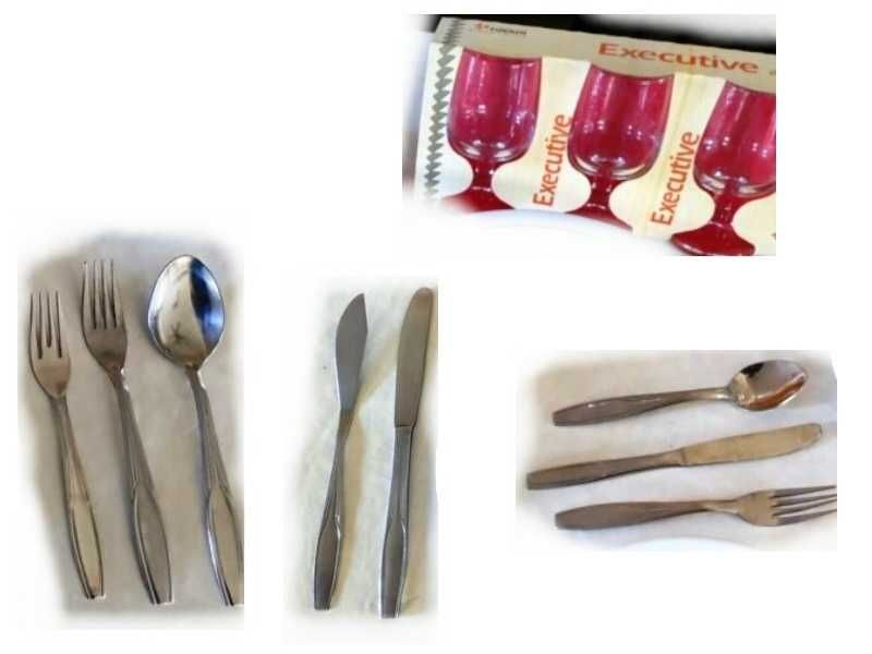 facas, garfos, colheres, copos ( preço no descritivo)