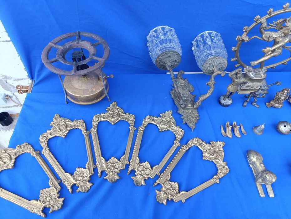 Латунные бронзовые изделия статуэтка лампа люстра бра подсвечник СССР