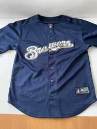 Koszulka baseball MLB Milwaukee Brewers #8 Braun Majestic M młodzież