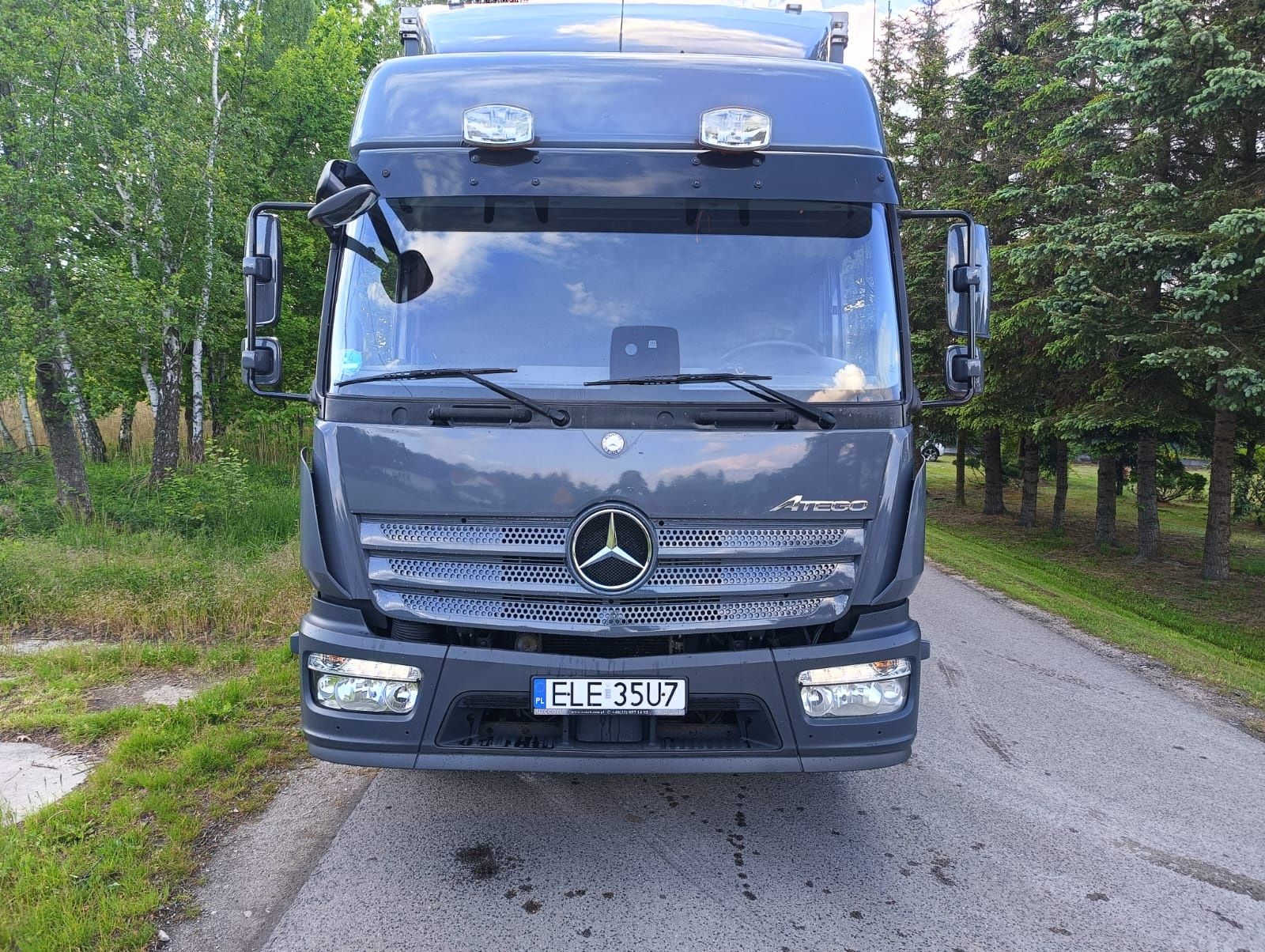 Mercedes Atego 1527 Plandeka Firanka