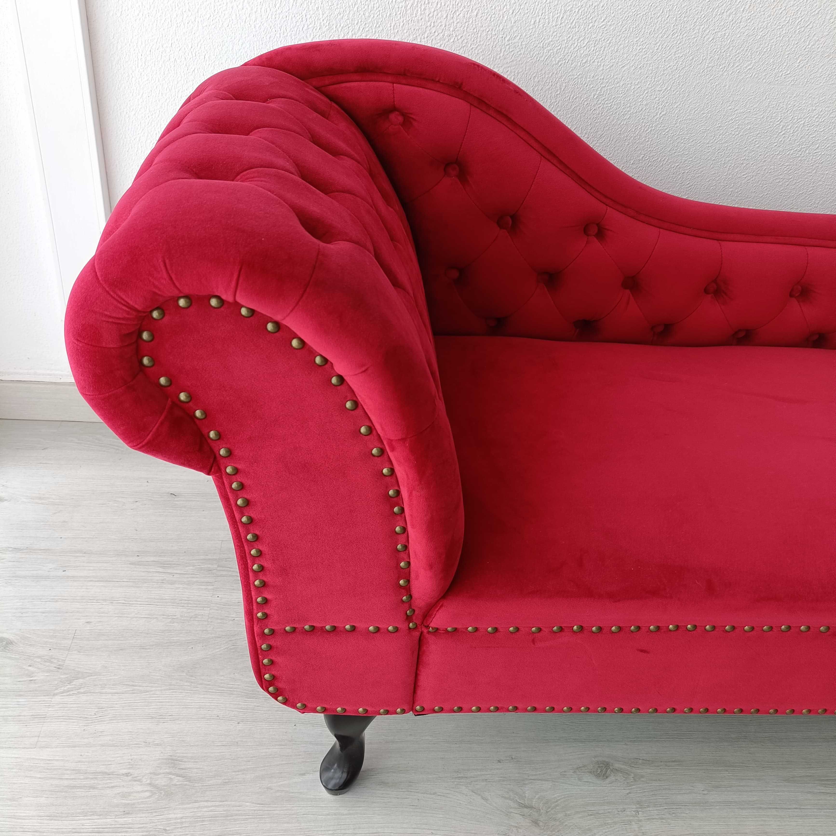 Sofa chaise long veludo
