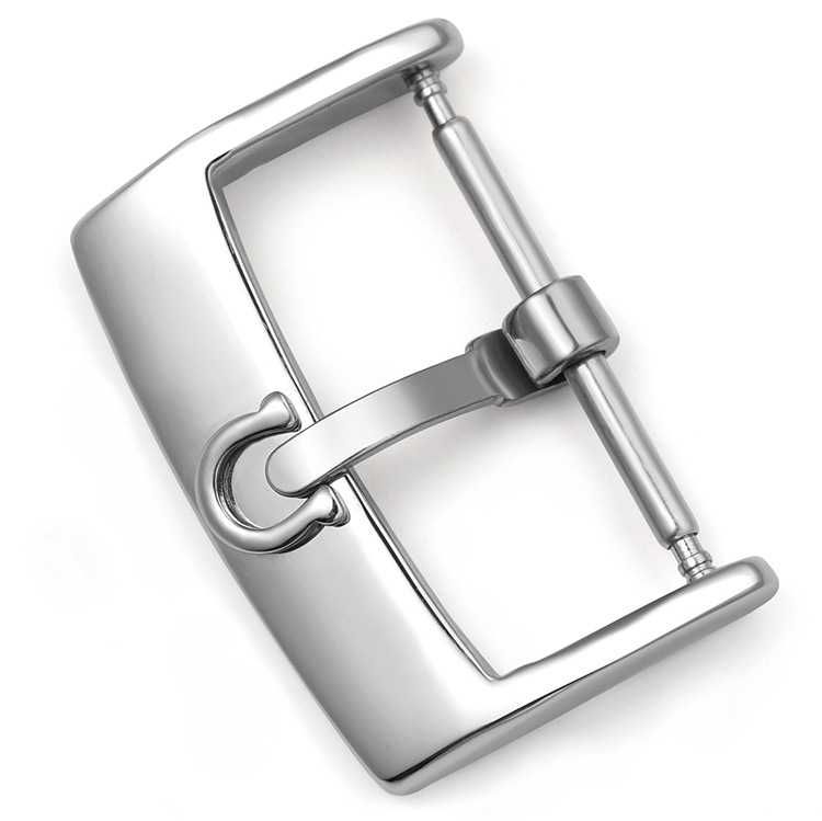 Pasek skórzany do zegarka Omega brązowy 18mm 20mm klamra srebrna złota