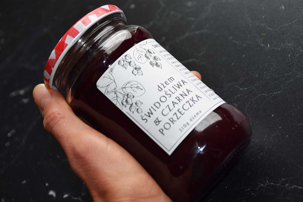 dżem świdośliwa (borówka kanadyjska) + czarna porzeczna 310g