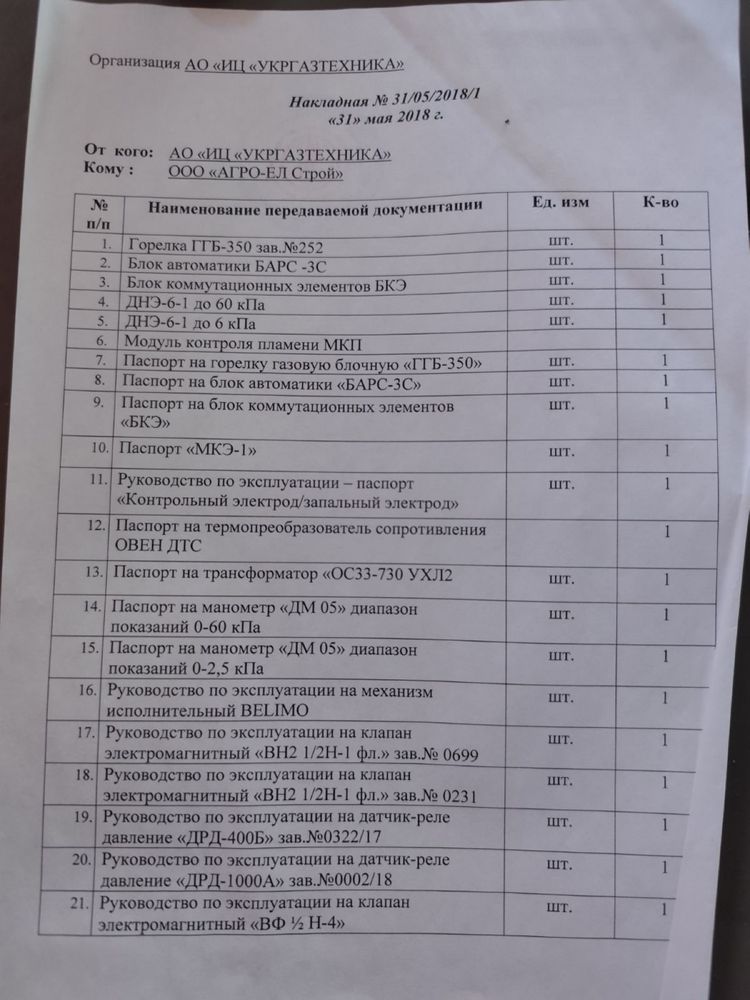 Горелка газова блочна ггб-350