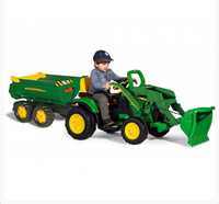 Zestaw PEG PEREGO JOHN DEERE traktor KOPARKA 12V+ przyczepa 2osiowa