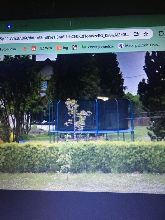 Trampolina ogrodowa 5 m z siatką ochronną wewnątrz - bezpieczna  jumpi