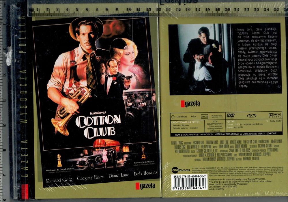 Cotton Club Richard Gere DVD