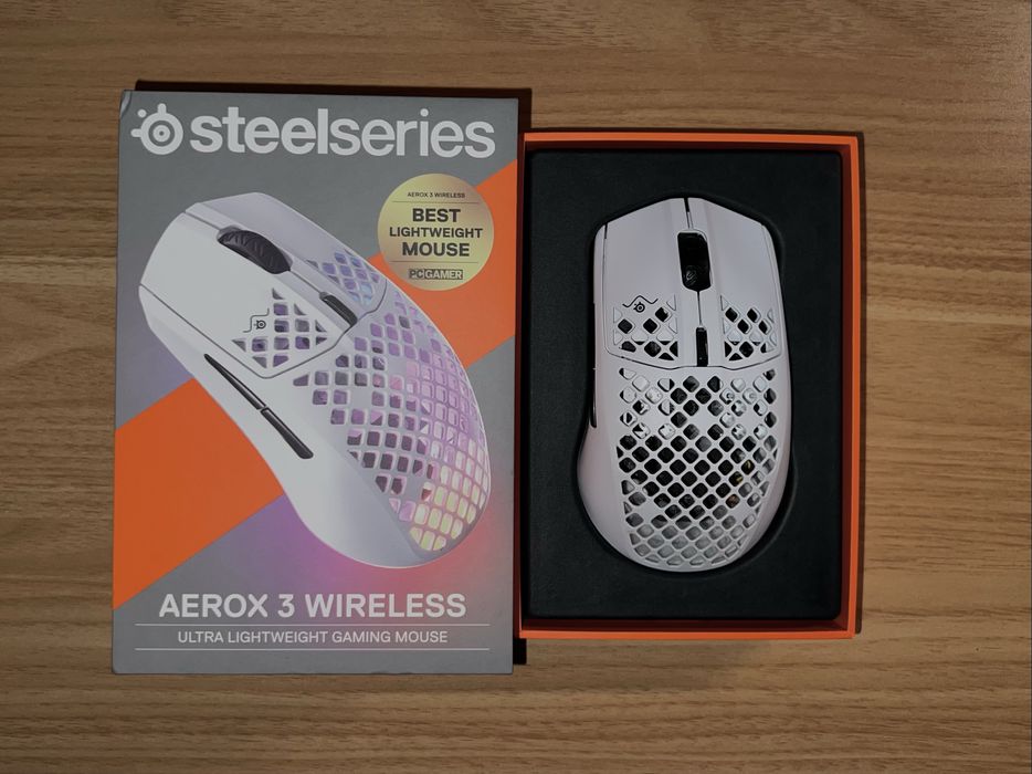 Rato gaming Steelseries Aerox 3 Wireless - Snow (2022)