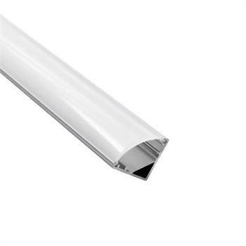 Calhas LED alumínio 50cm com fita LED 5050 Branco frio