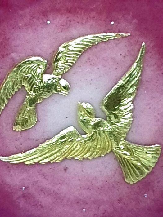 Lindissimo pendente/pregadeira vintage em esmalte