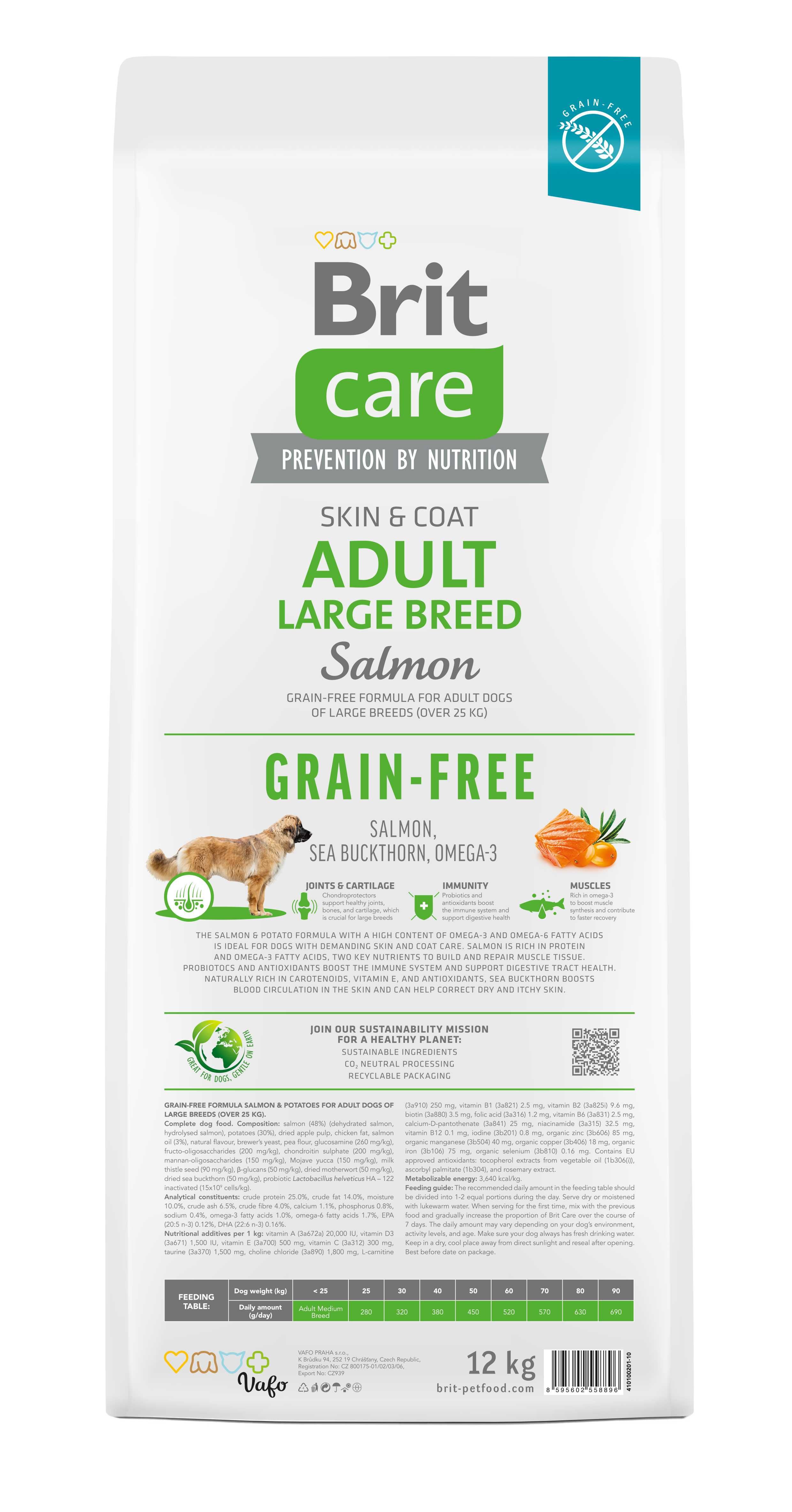 Brit Care GF Adult Large Breed Salmon корм для крупных собак 12кг