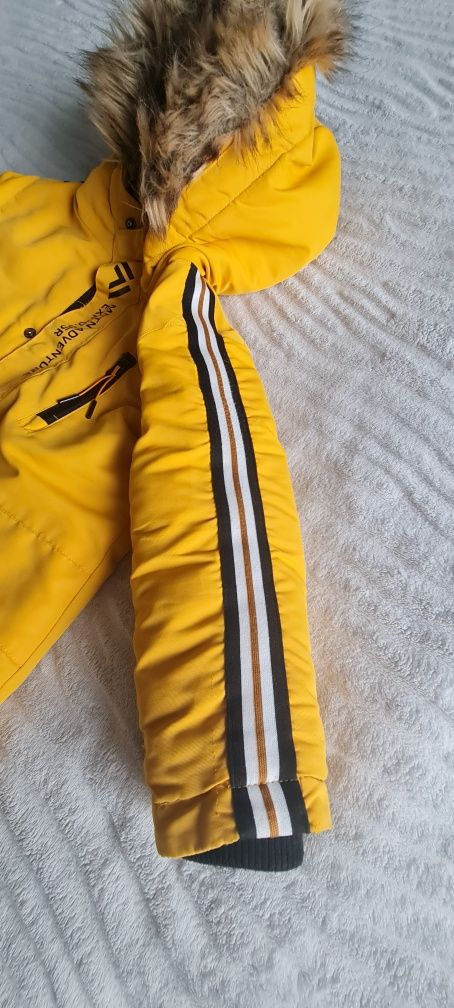 Куртка зимняя  Reserved размер 98 жёлтая