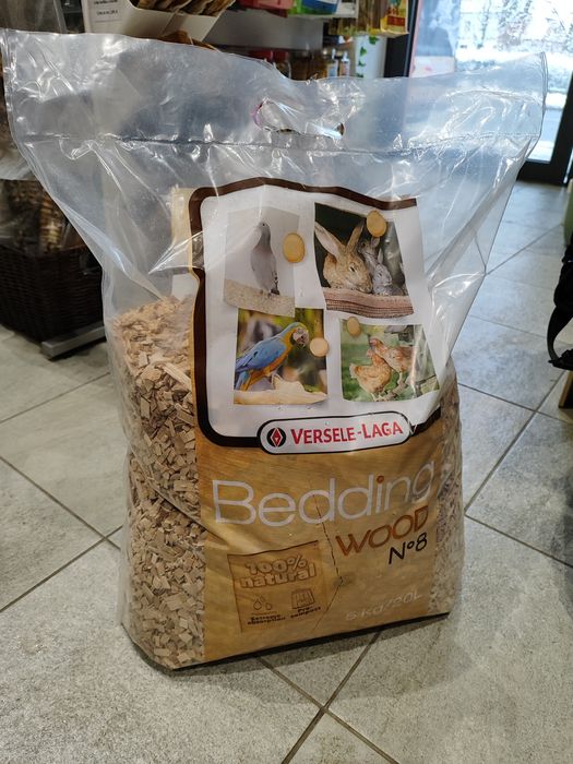 Drewienka bukowe ściółka dla ptaków papug gadów gryzoni 20l