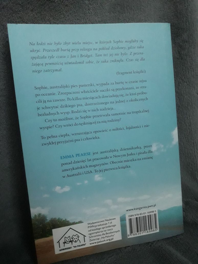 Książka "Sophie wróć! Historia psa-rozbitka" Emma Pearse