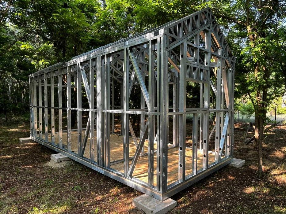 Domek CAŁOROCZNY 46,99m2 EKONEST35 na konstrukcji STALOWEJ