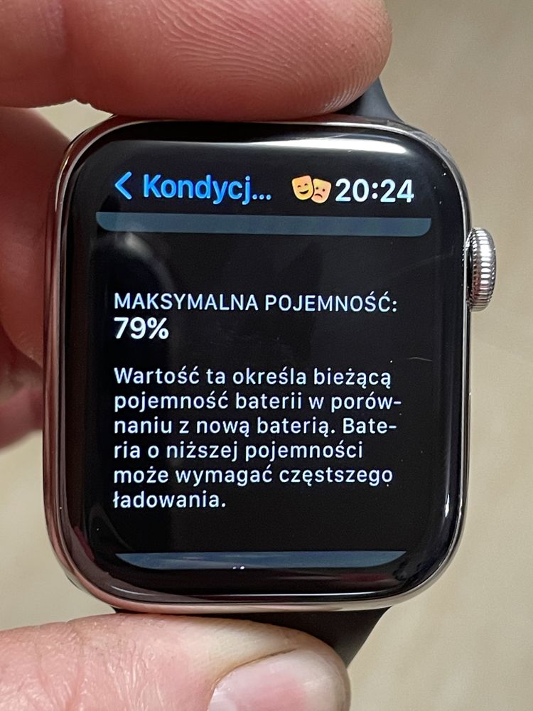 Apple Watch 4, 44mm, stal szlachetna, szklo szafirowe, LTE