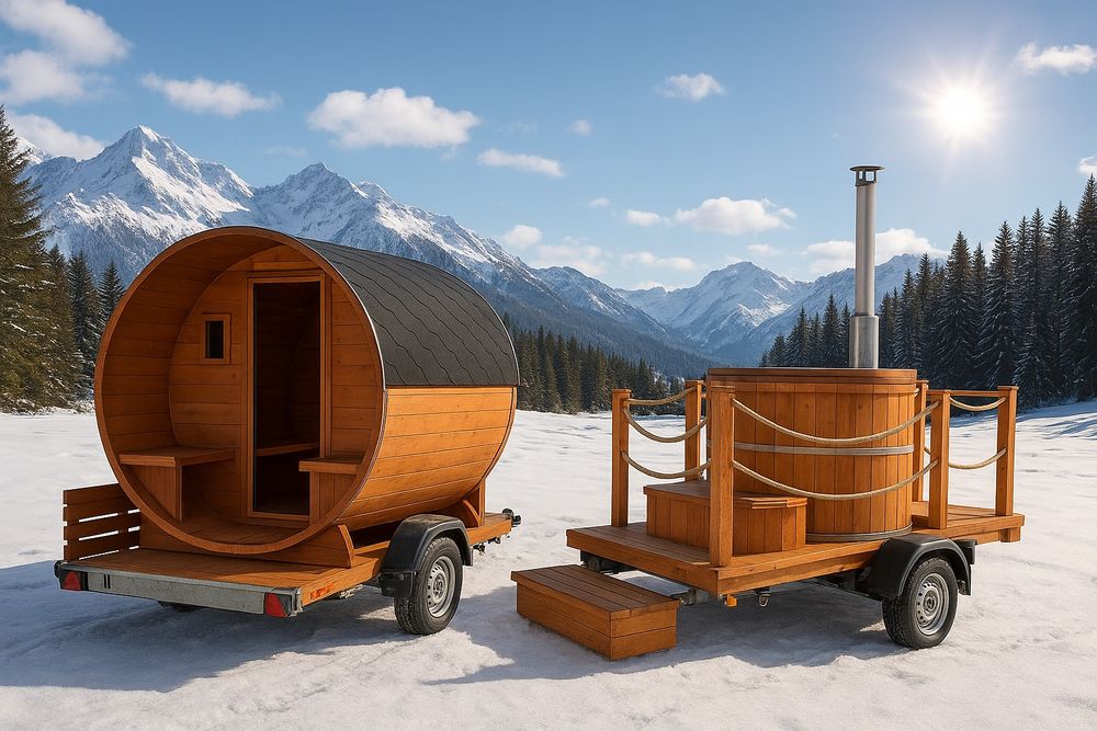 Balia mobilna, sauna mobilna (3 doby = transport gratis)