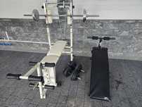 Siłownia ławka sztanga obciążenia 95 kg
