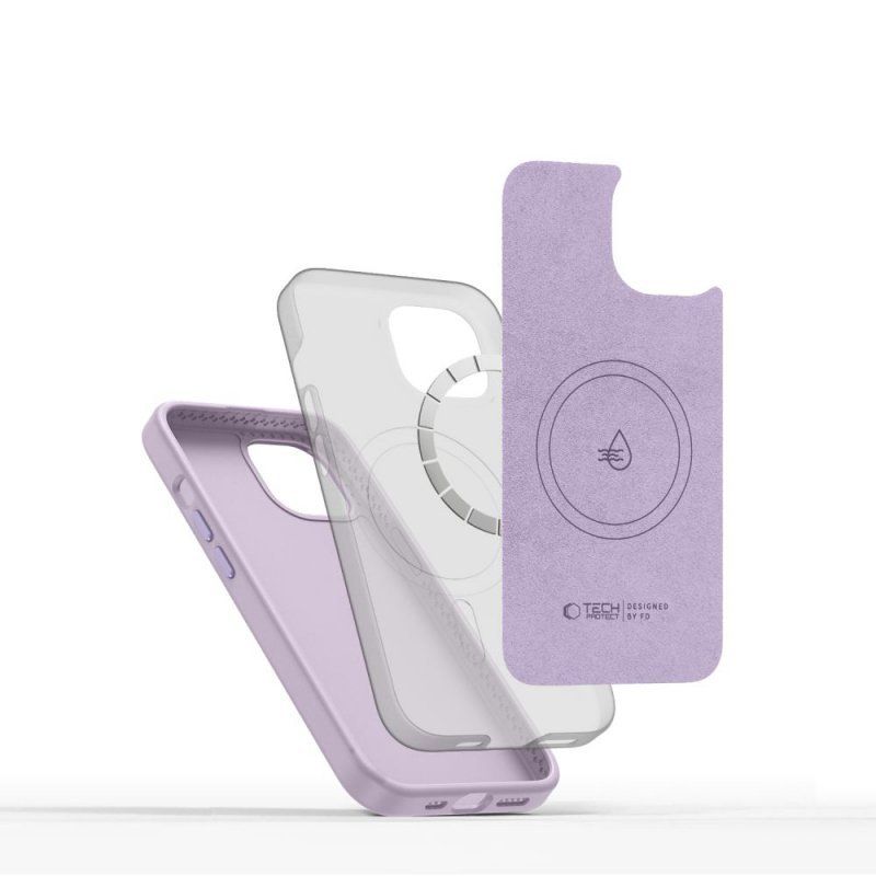 Tech-Protect Silicone Pure Magsafe Iphone 15 Mauve