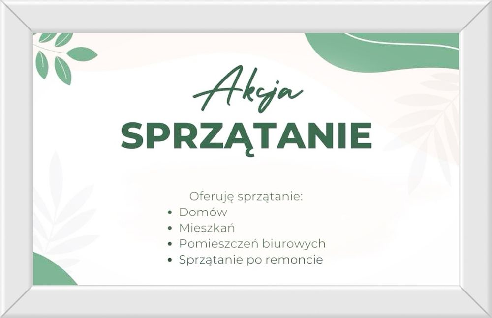 Sprzątanie mieszkań domów biur