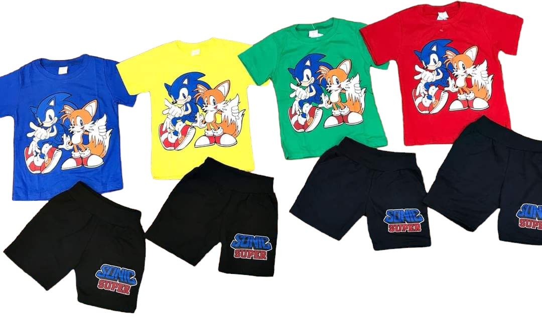 Conjunto Sonic 2 aos 14 anos