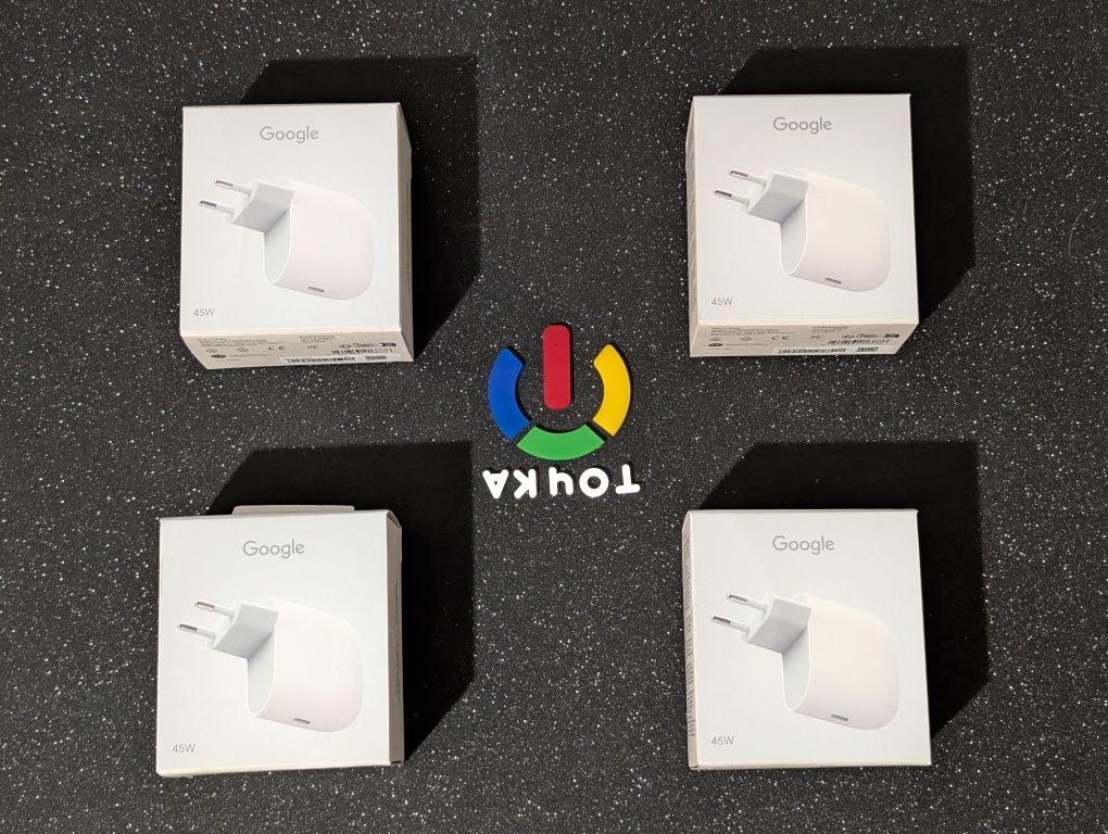 Оригінальний блок живлення Google Pixel 45W USB-C, швидка зарядка