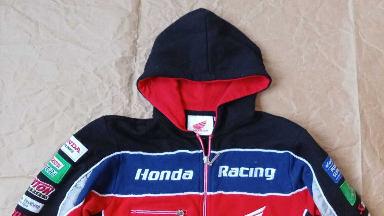 куртка худи детская honda racing castrol power snap-on nifin 9-12 лет