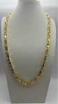 Lancuszek Srebrny Cartier 925 pozlacany zlotem 14k