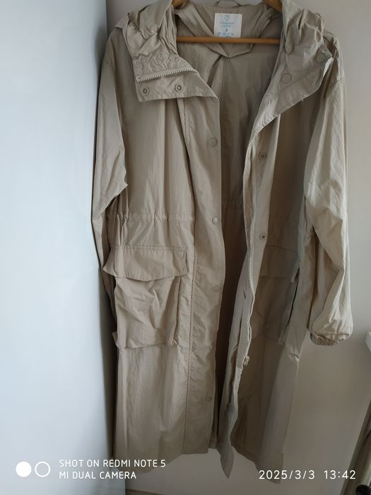 Płaszczyk bez podszewki/narzutka damska długa