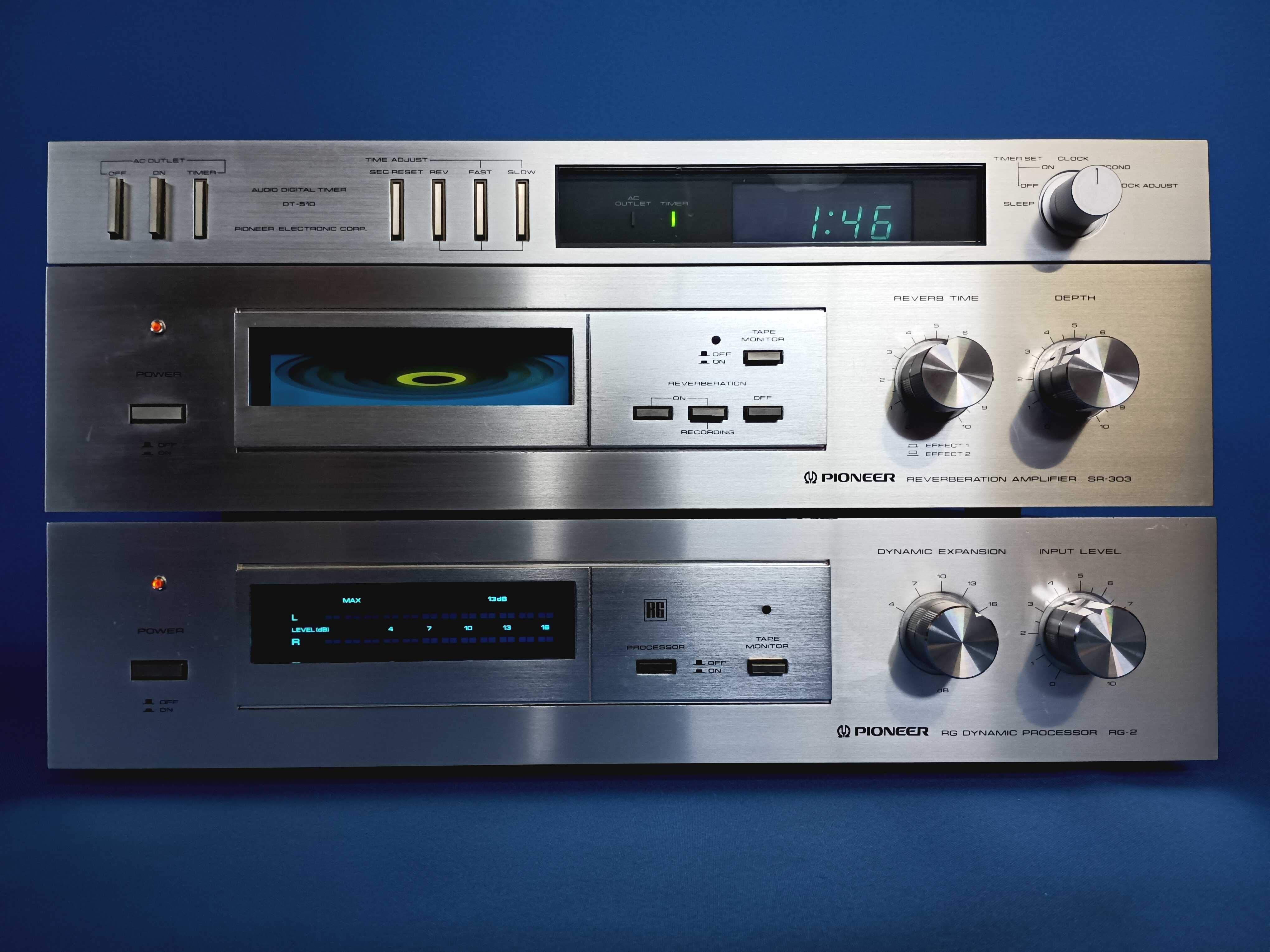 elementos  PIONEER RG-2  +  SR-303  +  DT-510  blueline