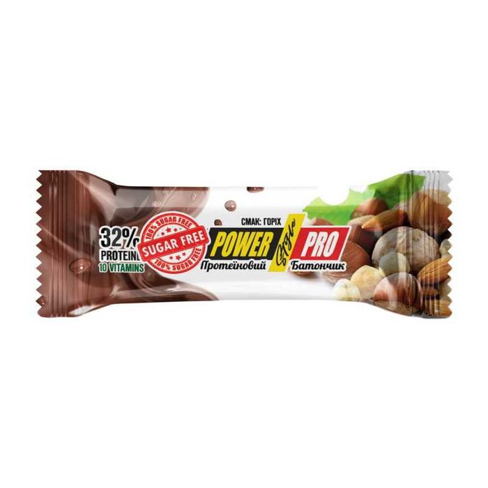 Горіхові протеїнові батончики Power Pro без цукру