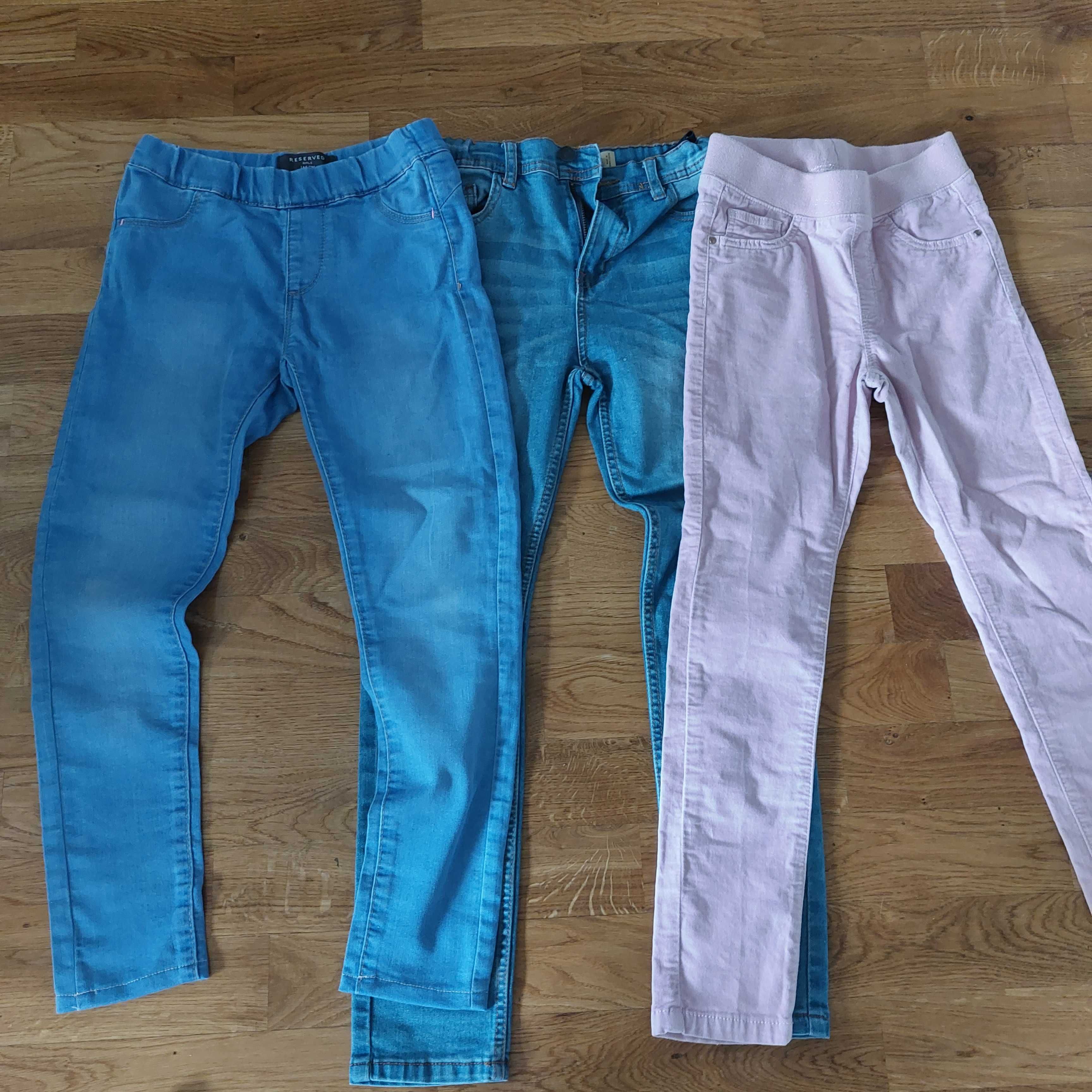 Spodnie dla dziewczynki 3 szt rozm.128 - 146 (9 - 10 lat)