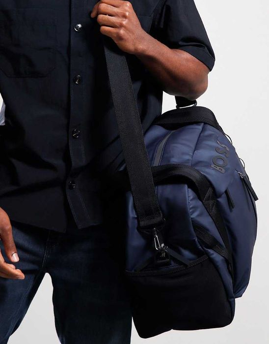 HUGO BOSS sportowa torba podróżna NAVY NOWOŚĆ