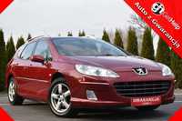 Peugeot 407 LIFT PANORAMA KLIMATRONIK TEMPOMAT grzewane fotele serwisowany gwaranc