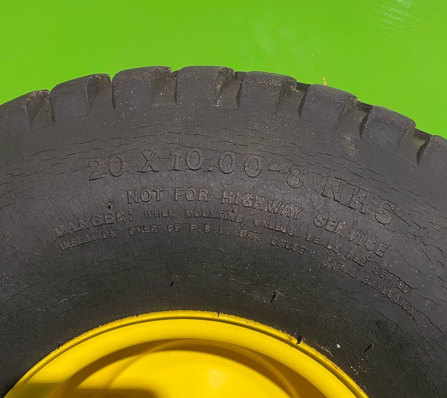 (S50) Traktorek KOSIARKA John Deere LT LTR koła tył FELGI 20x10.00-8