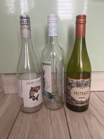 Пляшки з під вина з кришками