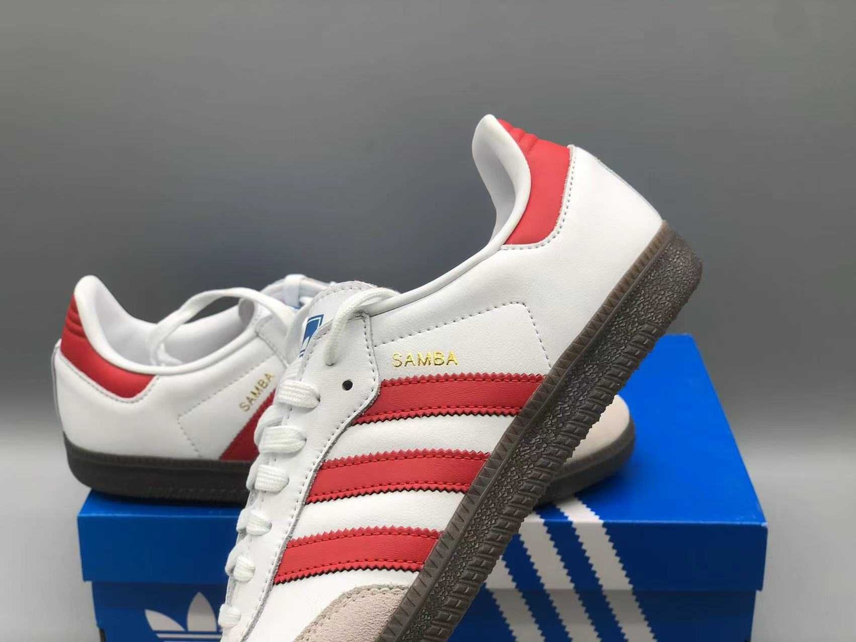 Adidas Samba OG 'White Scarlet' Жіночі Кросівки Адідас Самба