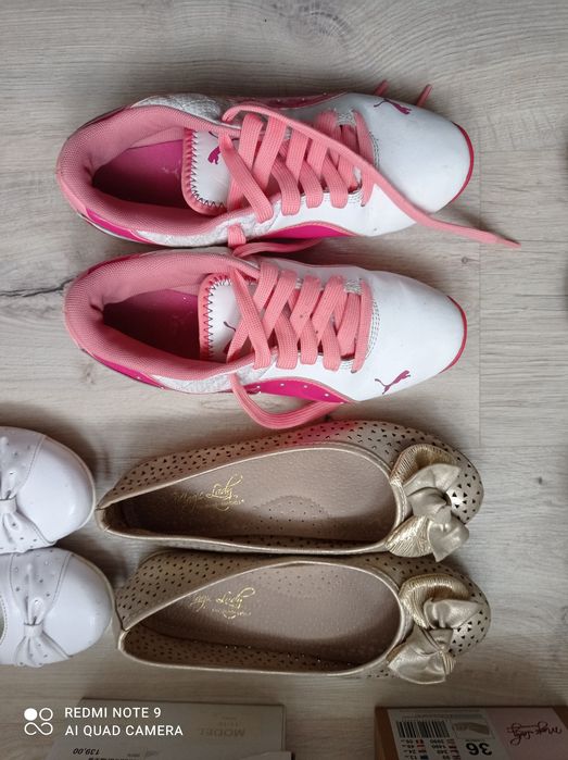Buty buciki zestaw 5 par 35/36 Puma Nike adidasy baleriny dziewczęce