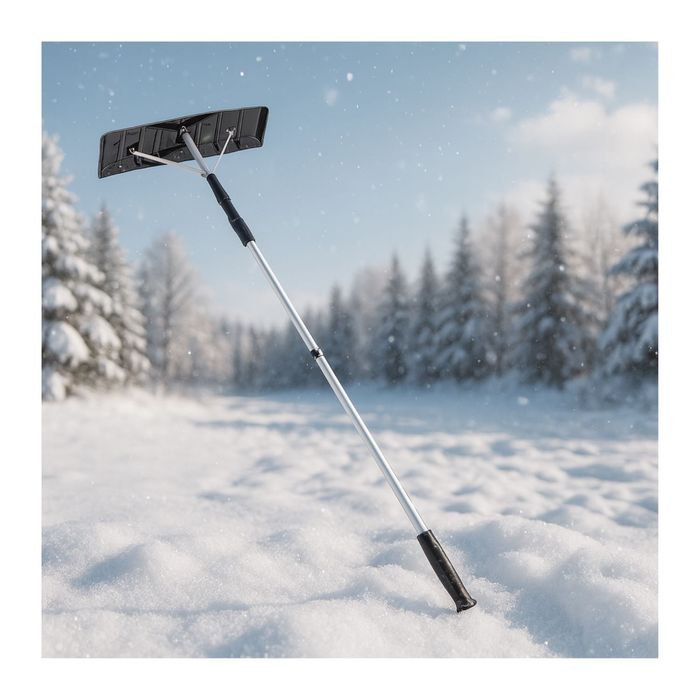 Zgarniacz Do Śniegu Z Dachu Teleskopowy Łopata Do Odśnieżania Paneli
