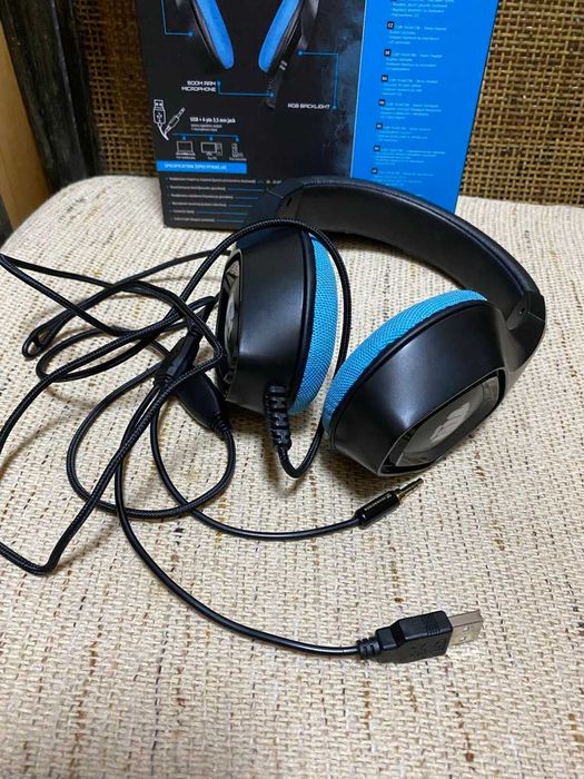 Наушники Fury Phantom Blue проводные складные