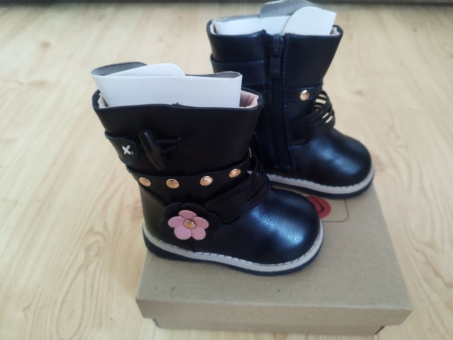 Kozaki ocieplane zimowe dziewczęce .21