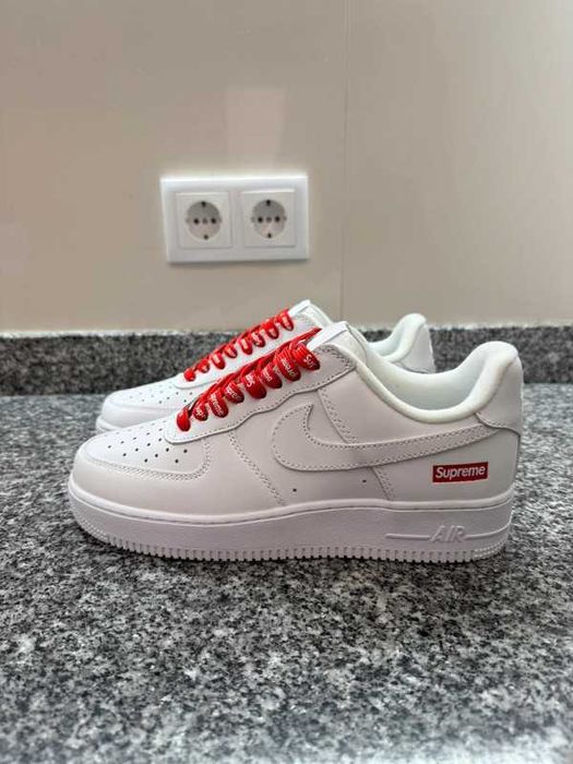 "Buty damskie Trampki" Nike_Air_Force_1_LowSupreme White r.44.5