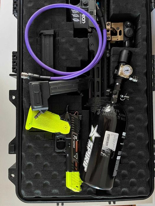 Airsoft - Hi capa Army Armament + linha HPA + adaptador mag M4