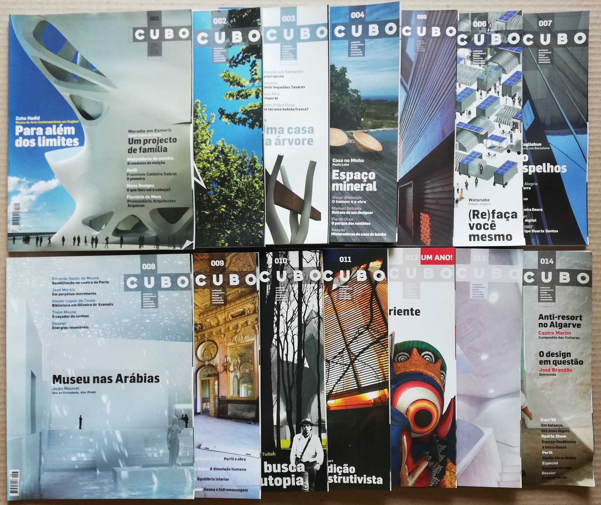 Arquitetura e Design - Revista Cubo nº 1 ao 14 – 2007/2008