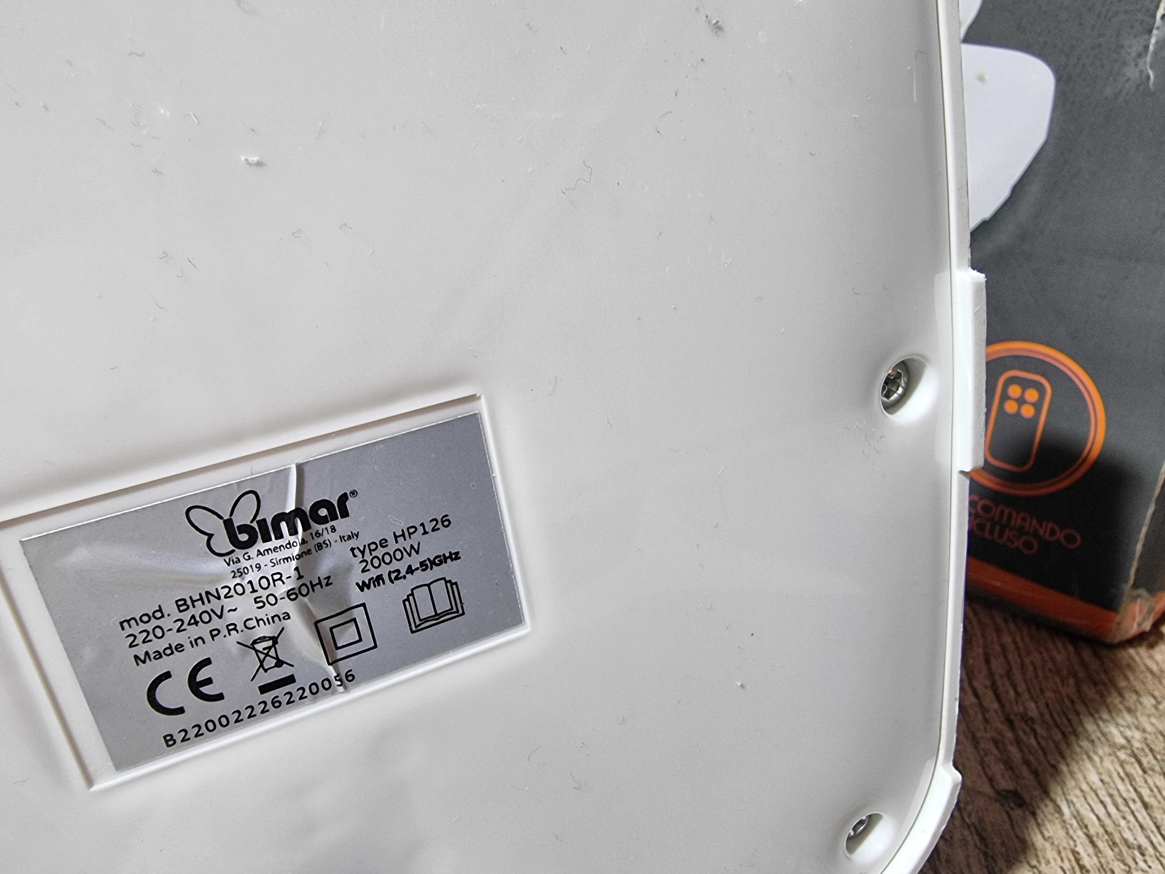 Grzejnik Termowentylator ceramiczny Bimar HP126,2000W konwektor